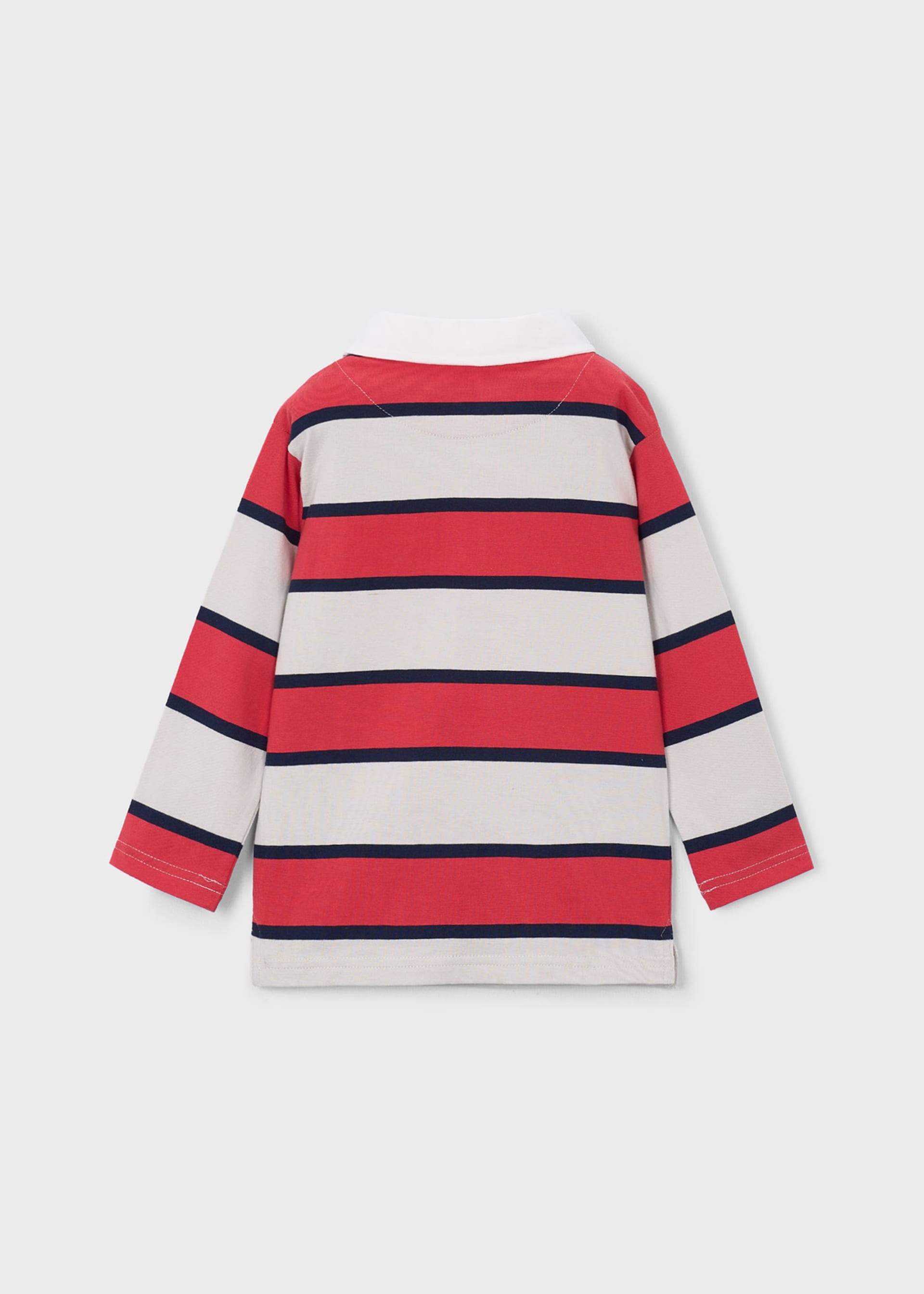 Polo a righe manica lunga bambino