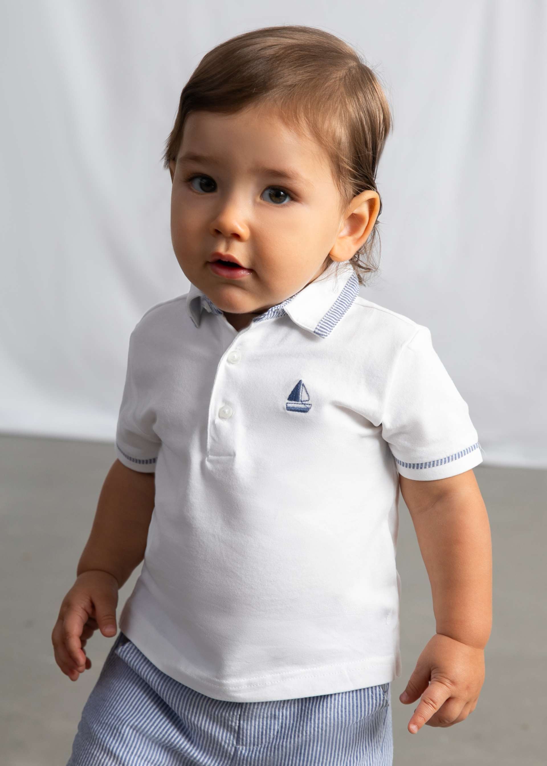 Polo contrasti barca neonato