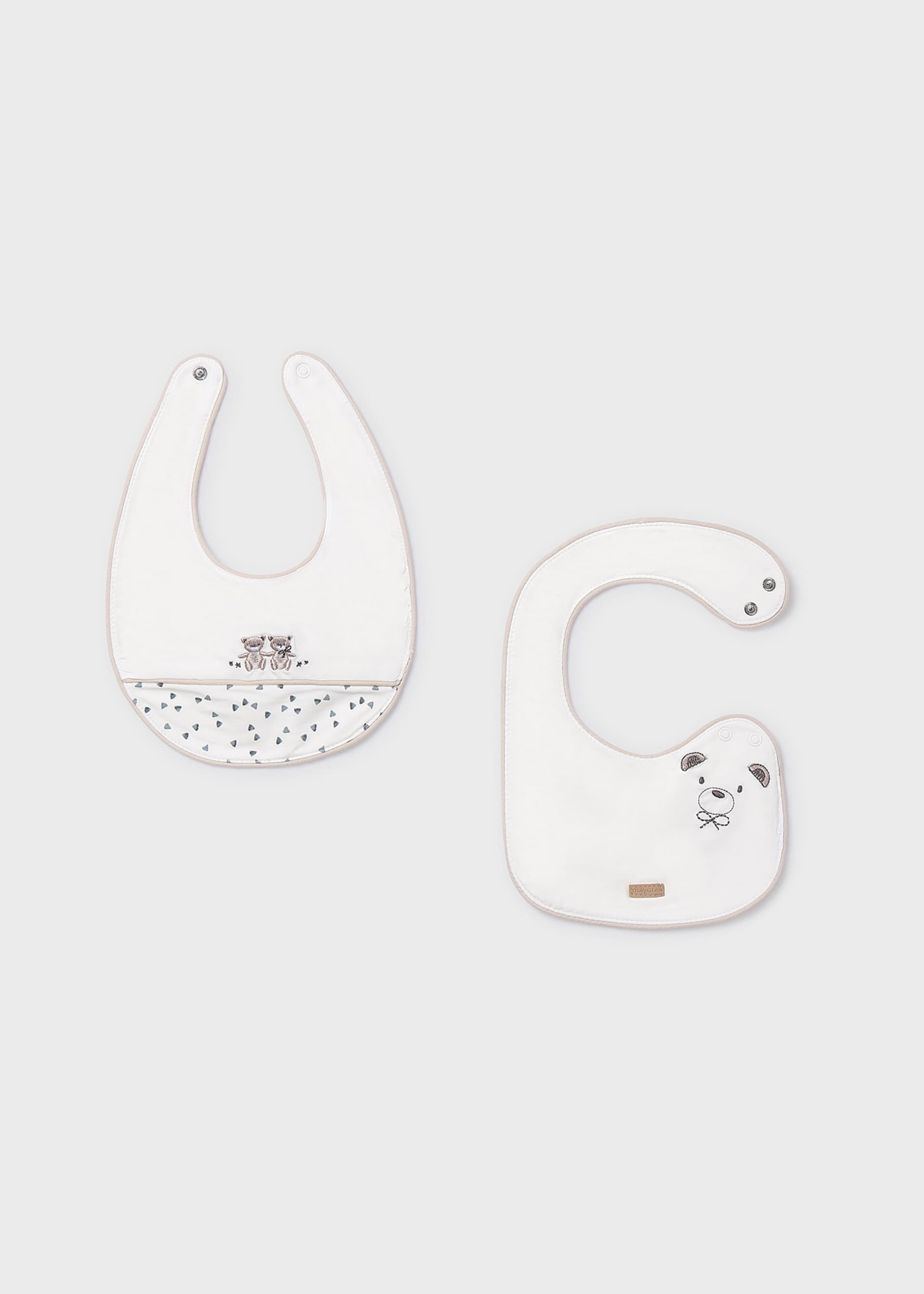 Set 2 bavaglini animaletti neonato