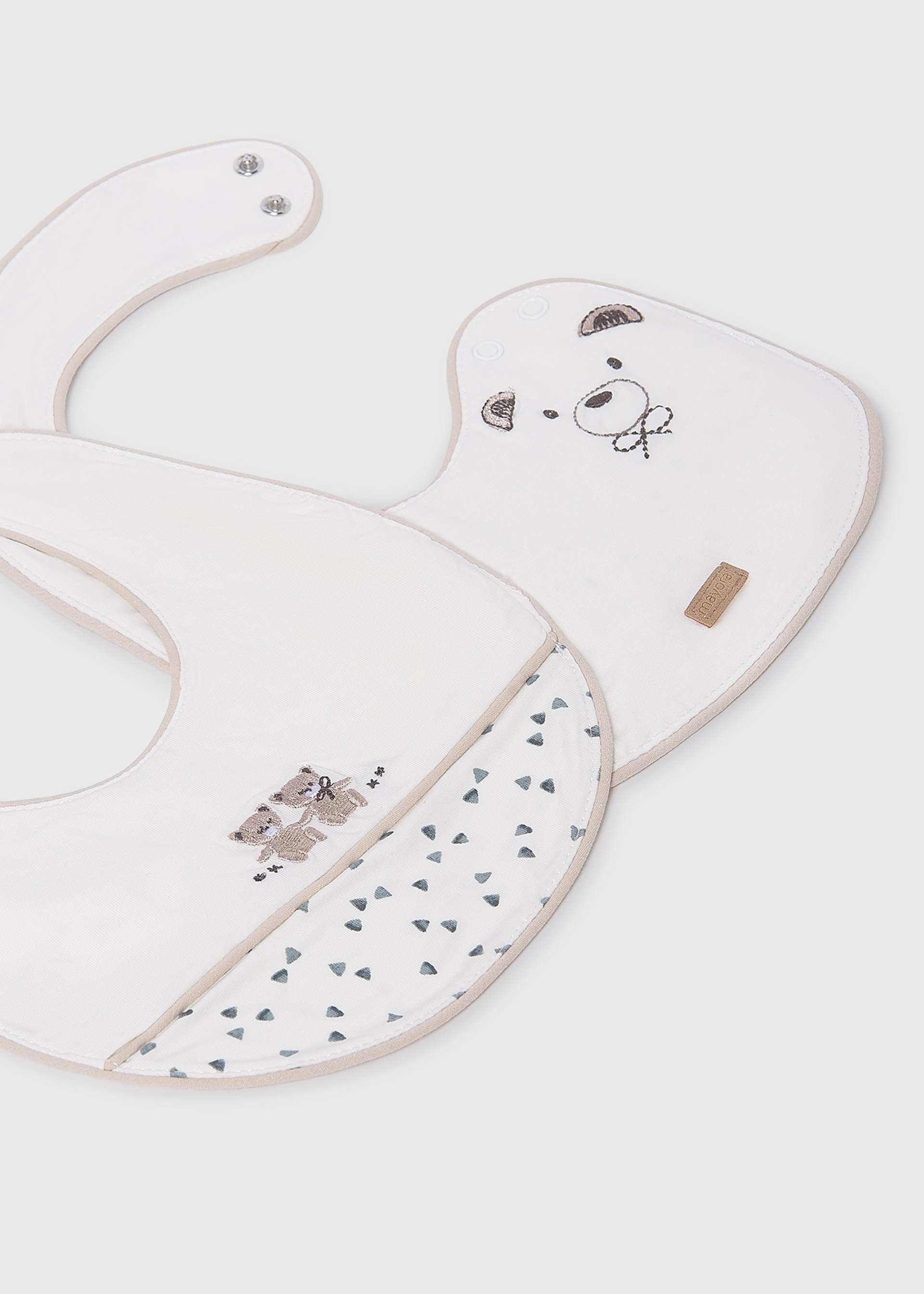 Set 2 bavaglini animaletti neonato