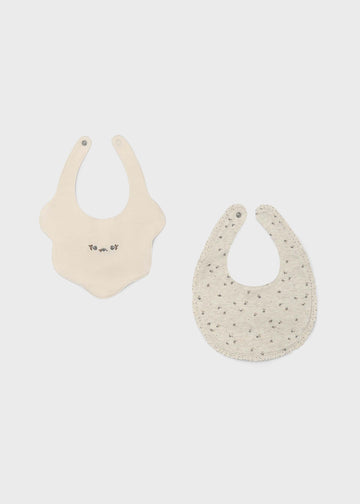 Set 2 bavaglini impermeabili neonato