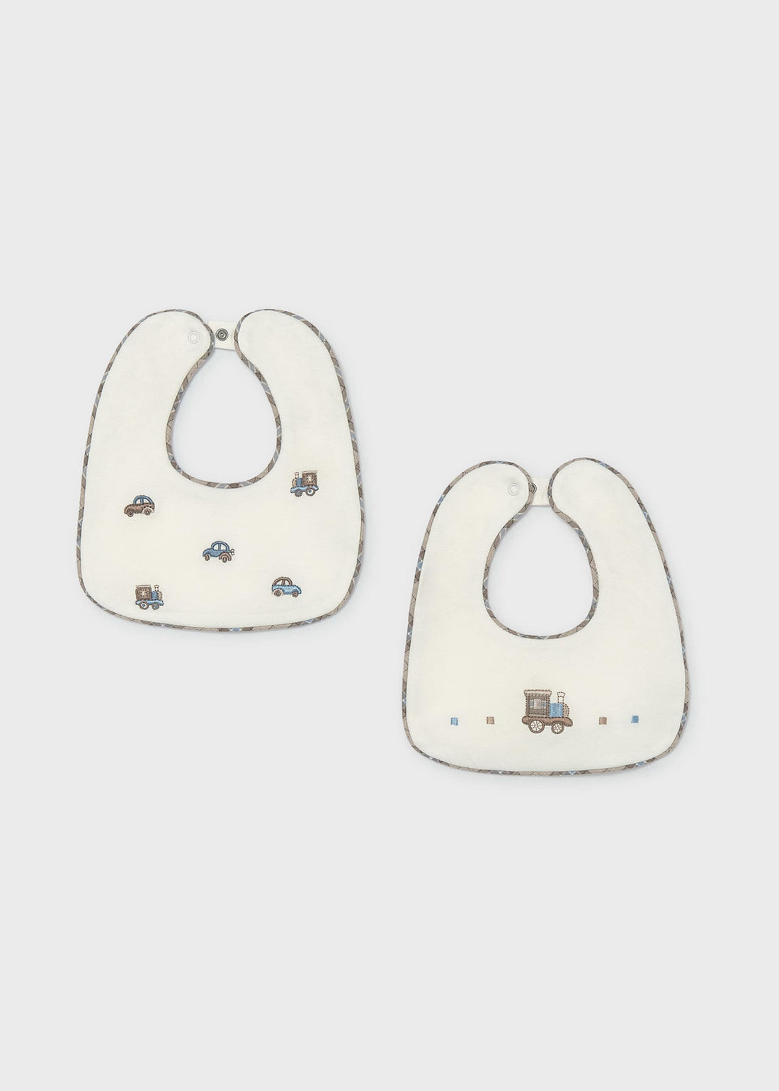 Set 2 bavaglini impermeabili neonato