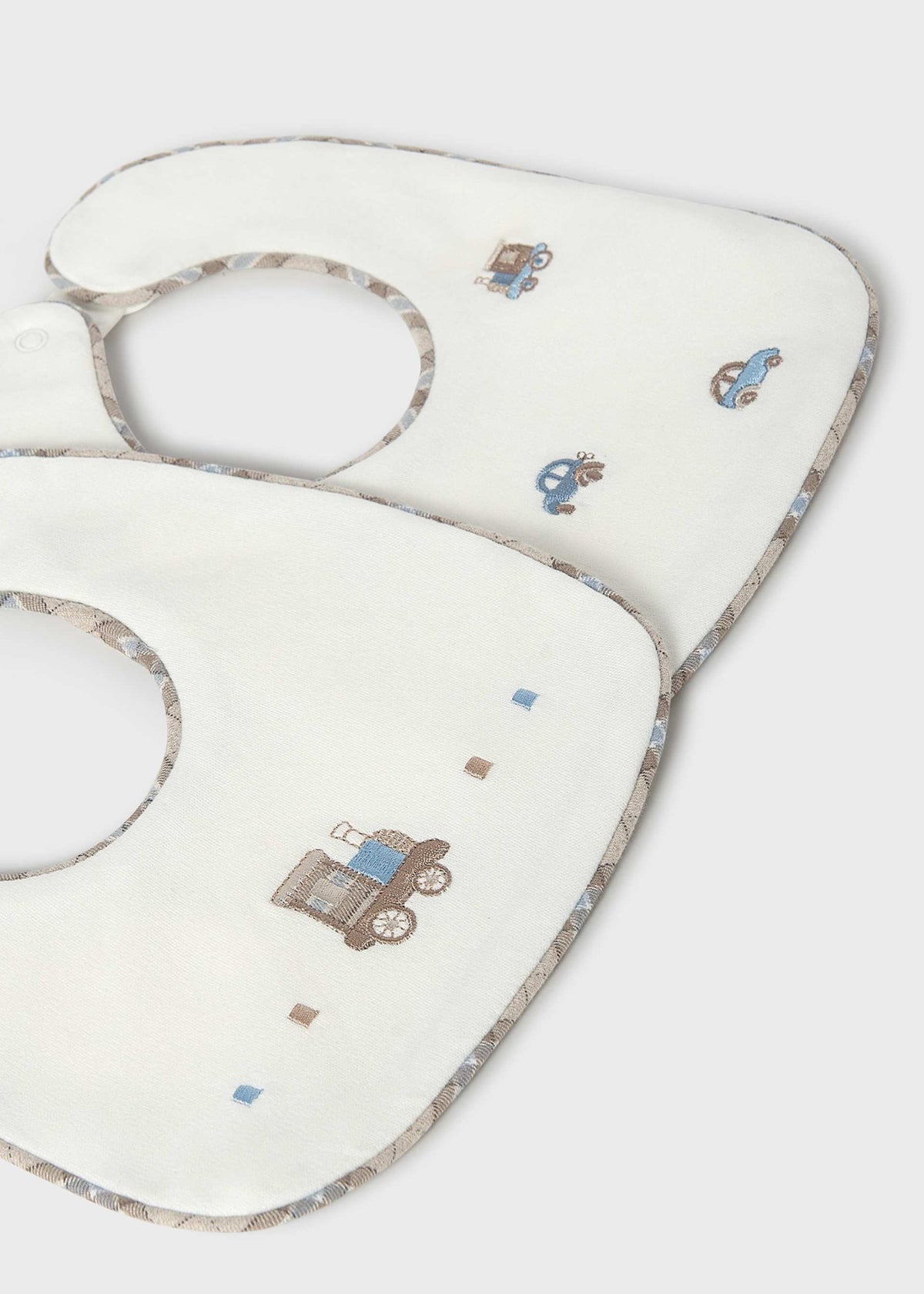Set 2 bavaglini impermeabili neonato