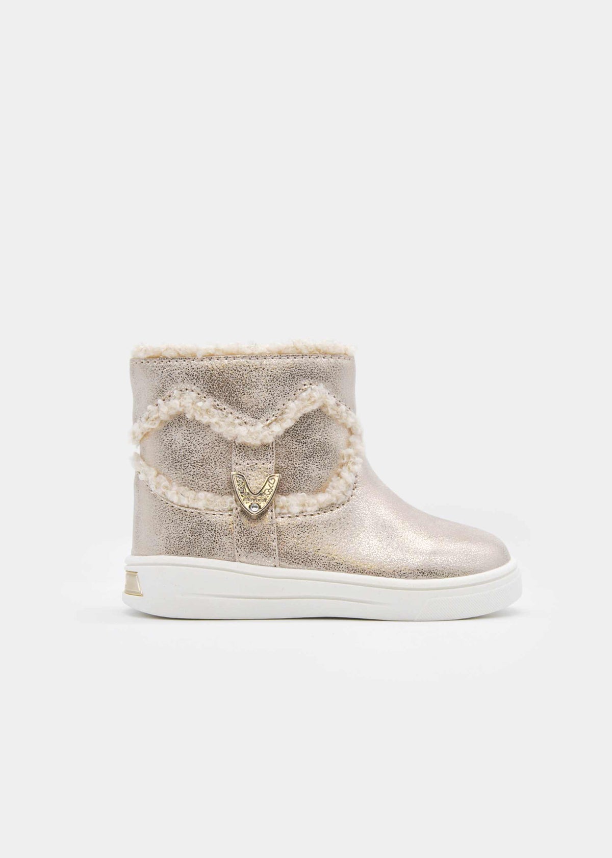Stivaletti cuore teddy neonata