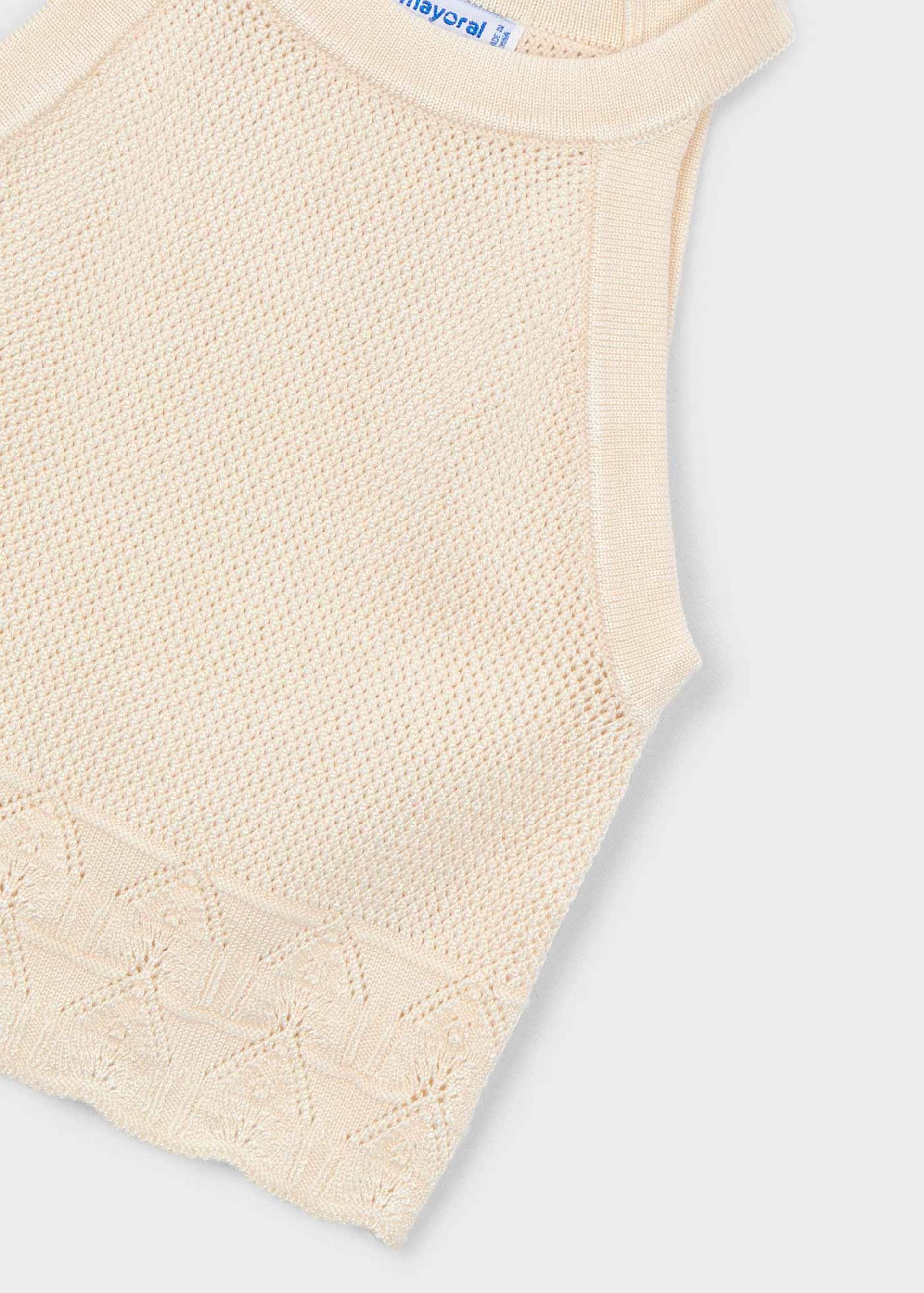 Top con collo all'americana bambina