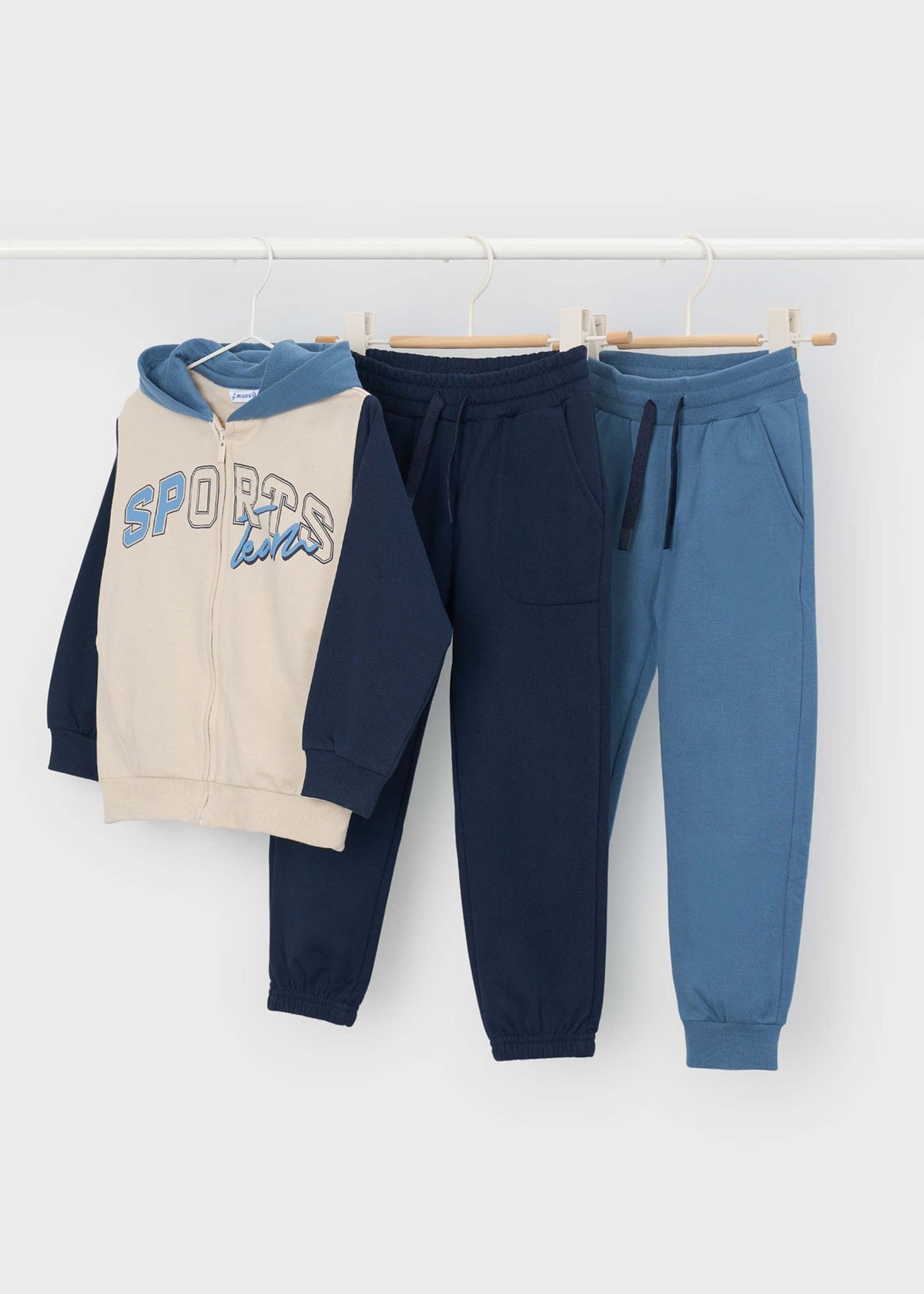 Tuta 2 pantaloni basici bambino