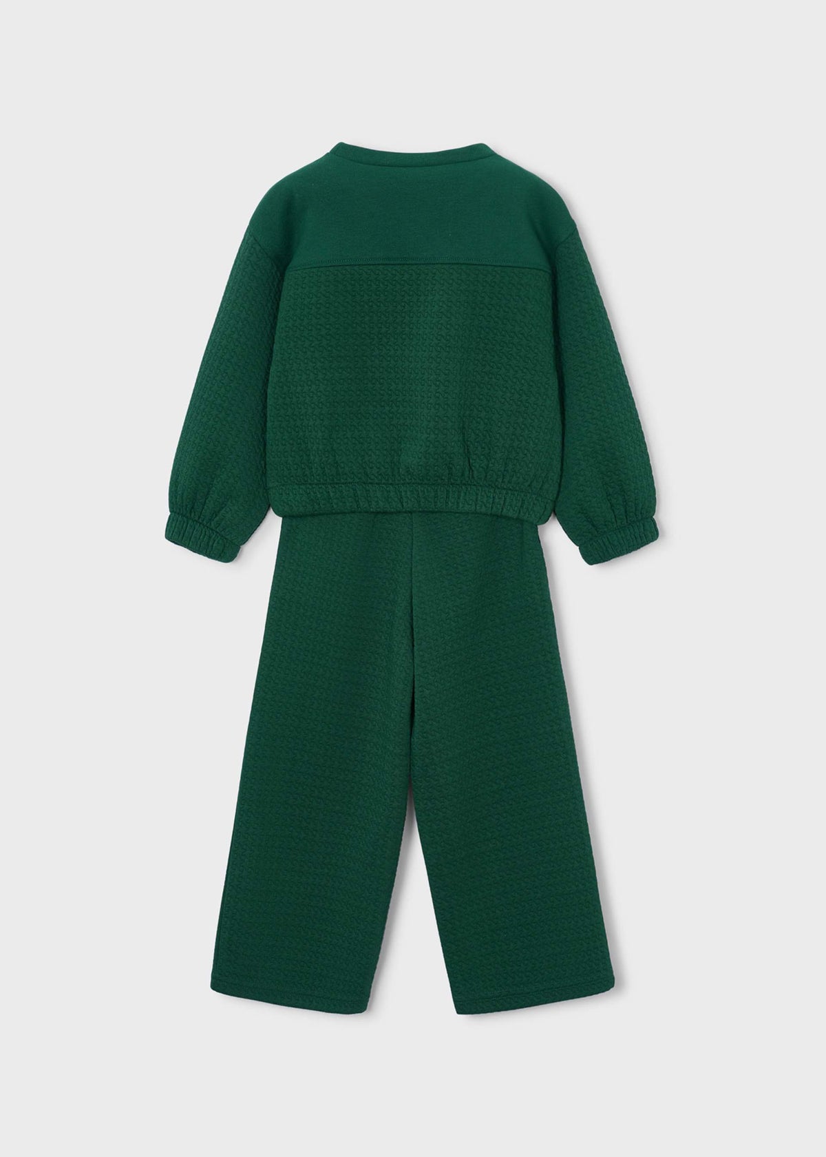 Tuta felpa con taschini e pantalone bambina