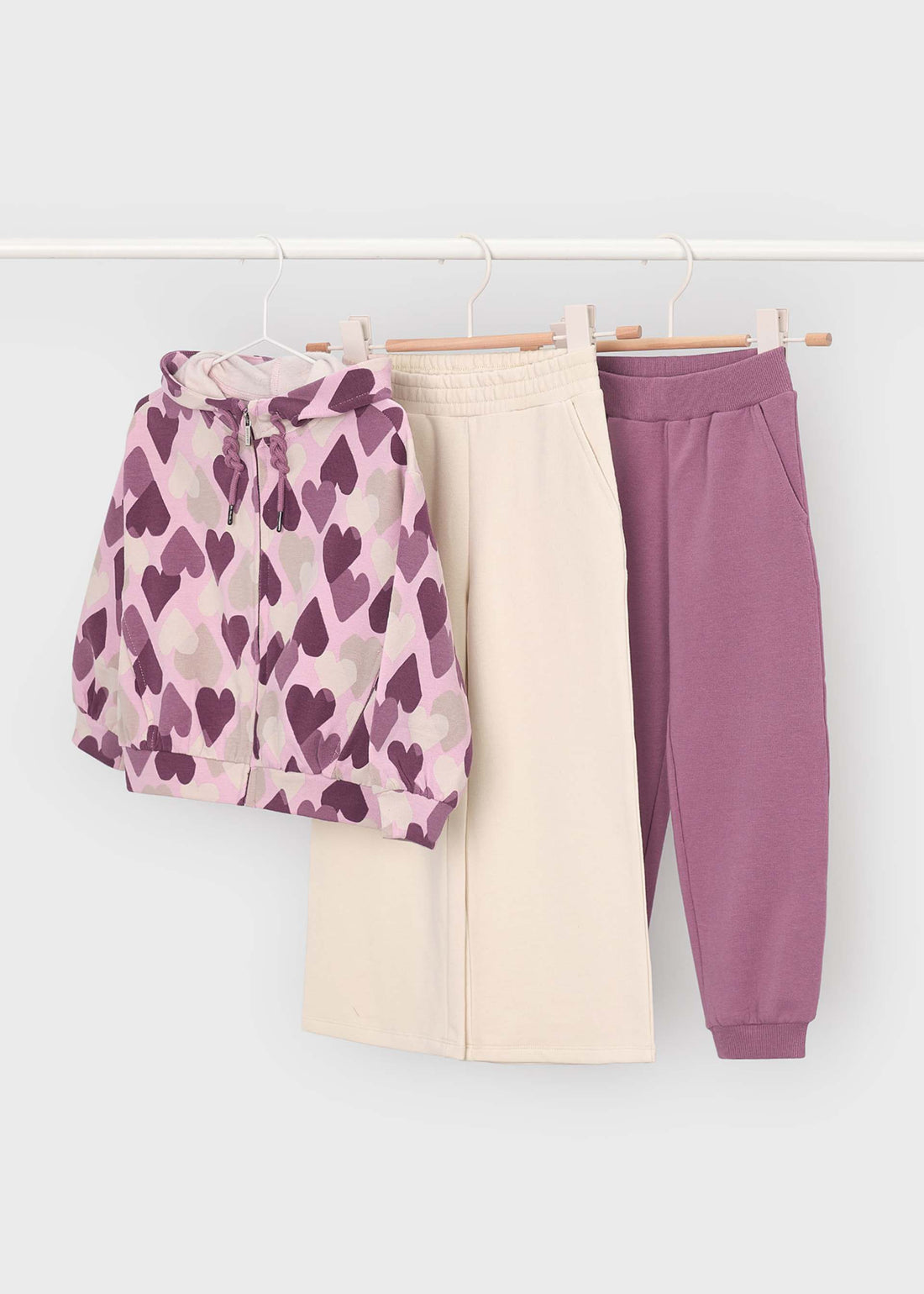 Tuta stampata 2 pantaloni bambina
