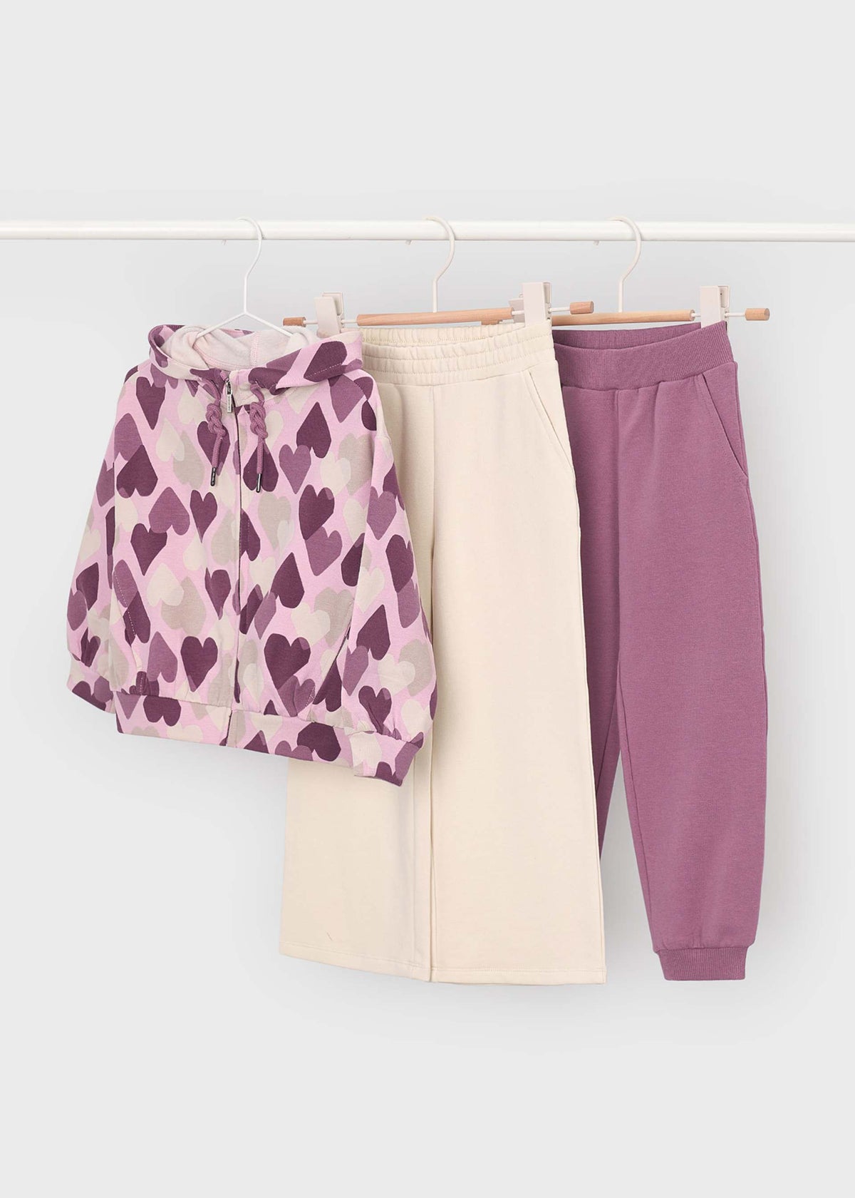 Tuta stampata 2 pantaloni bambina