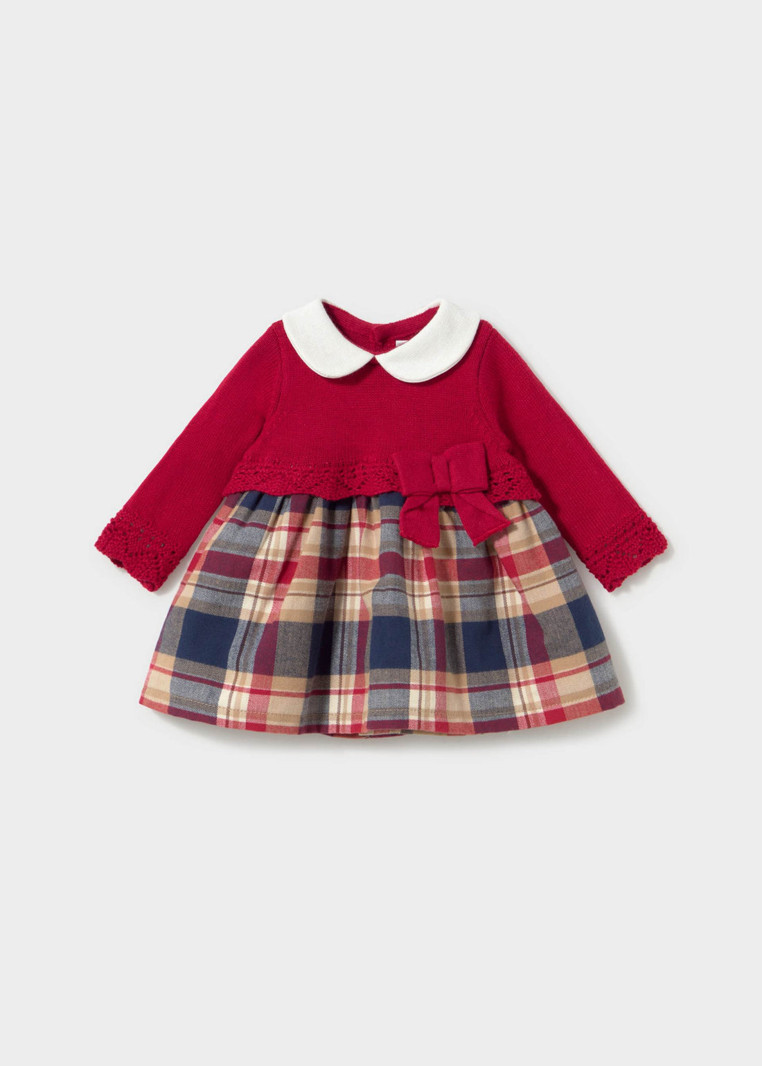Vestito a maglia combinato neonata