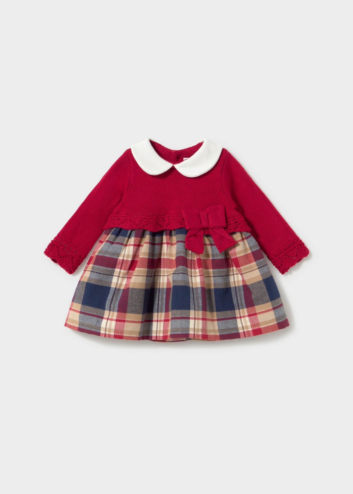 Vestito a maglia combinato neonata