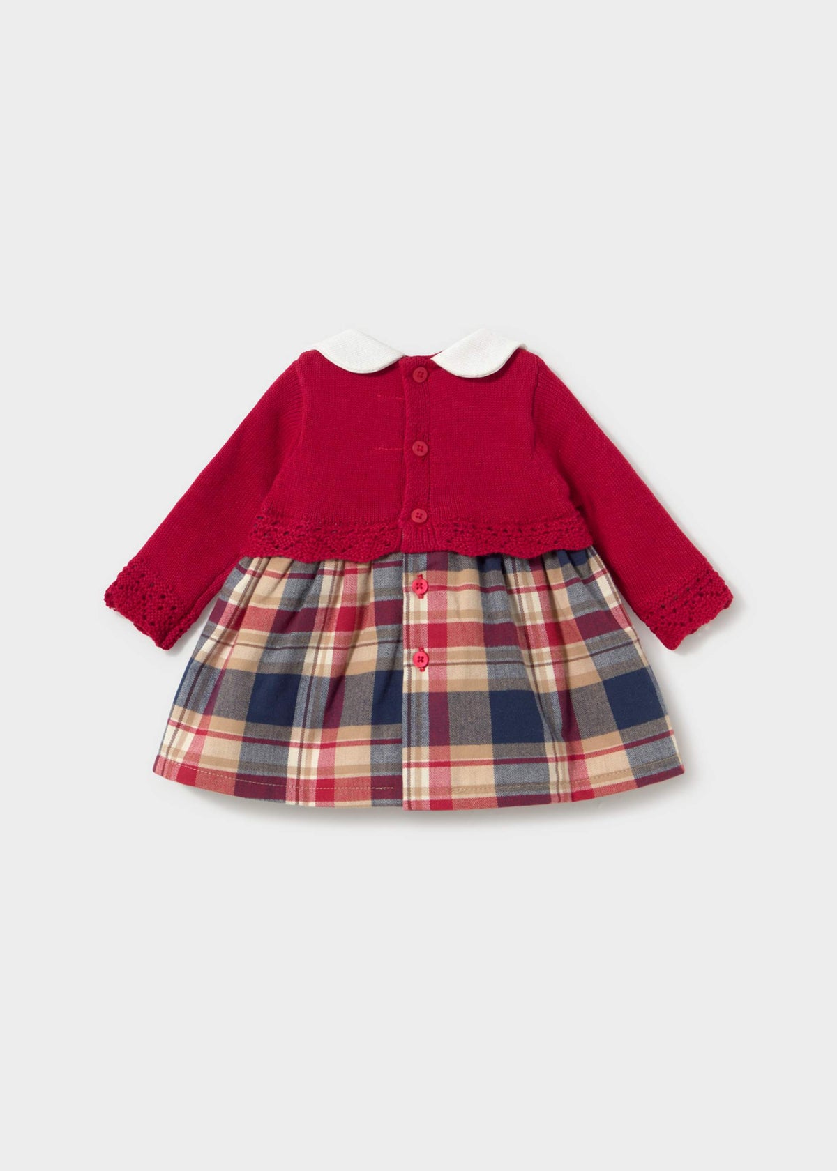 Vestito a maglia combinato neonata
