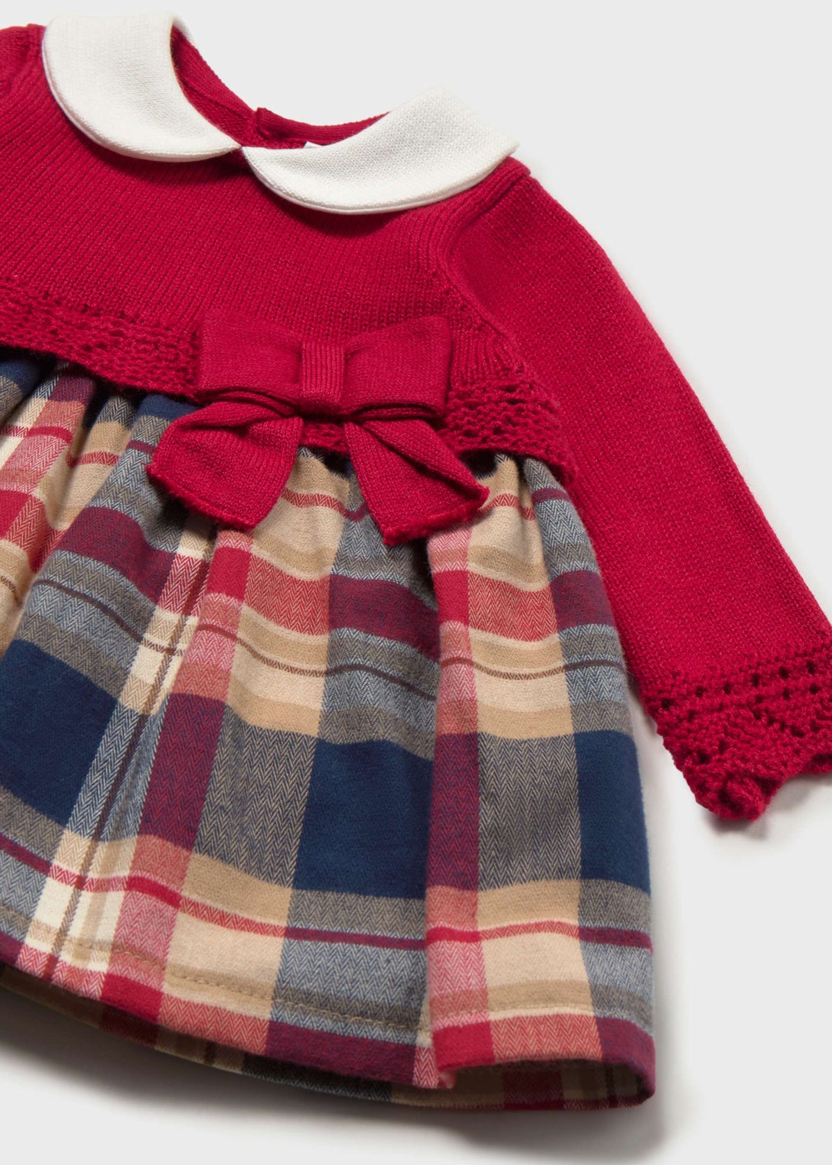 Vestito a maglia combinato neonata