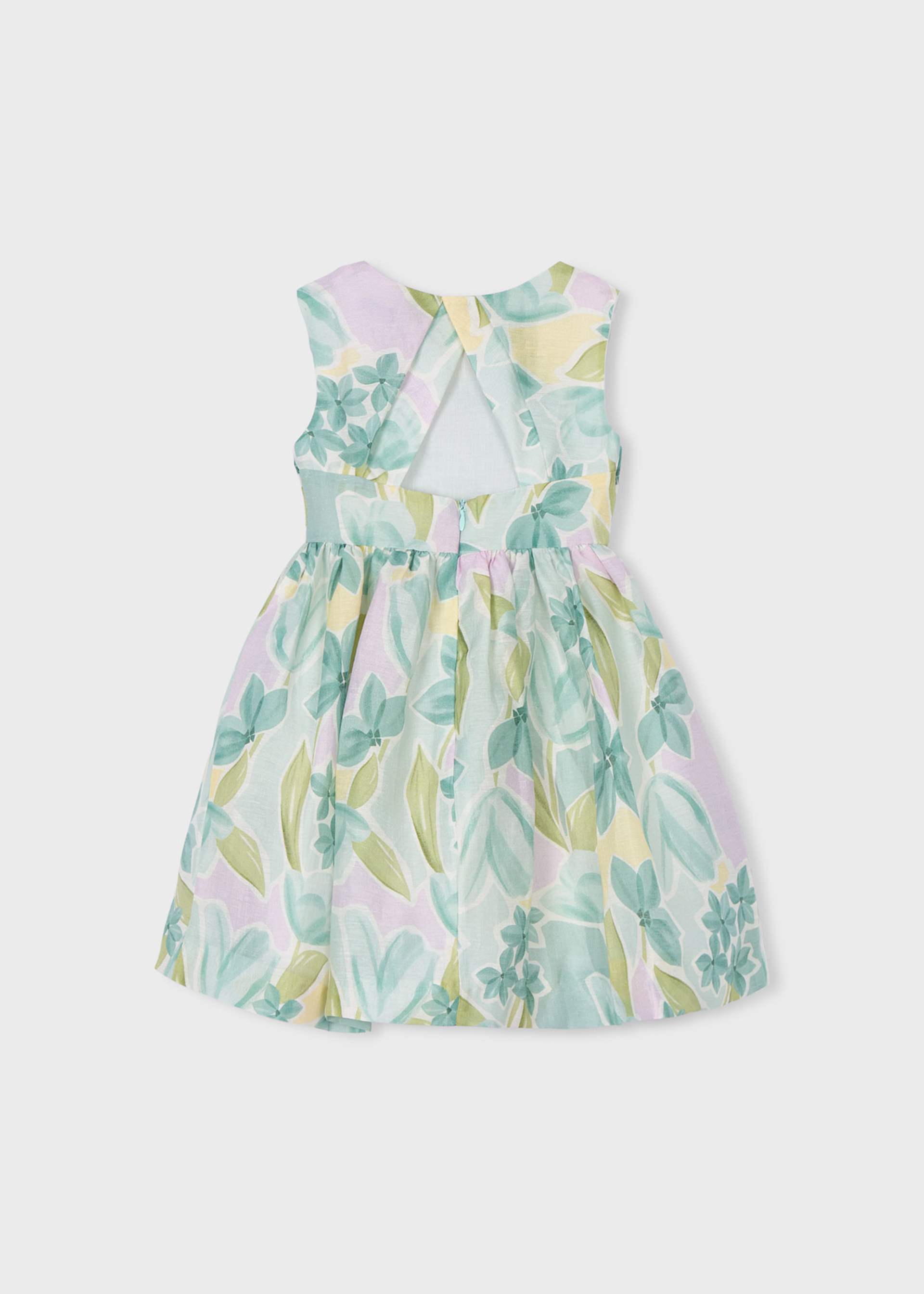 Vestito cerimonia fiori bambina