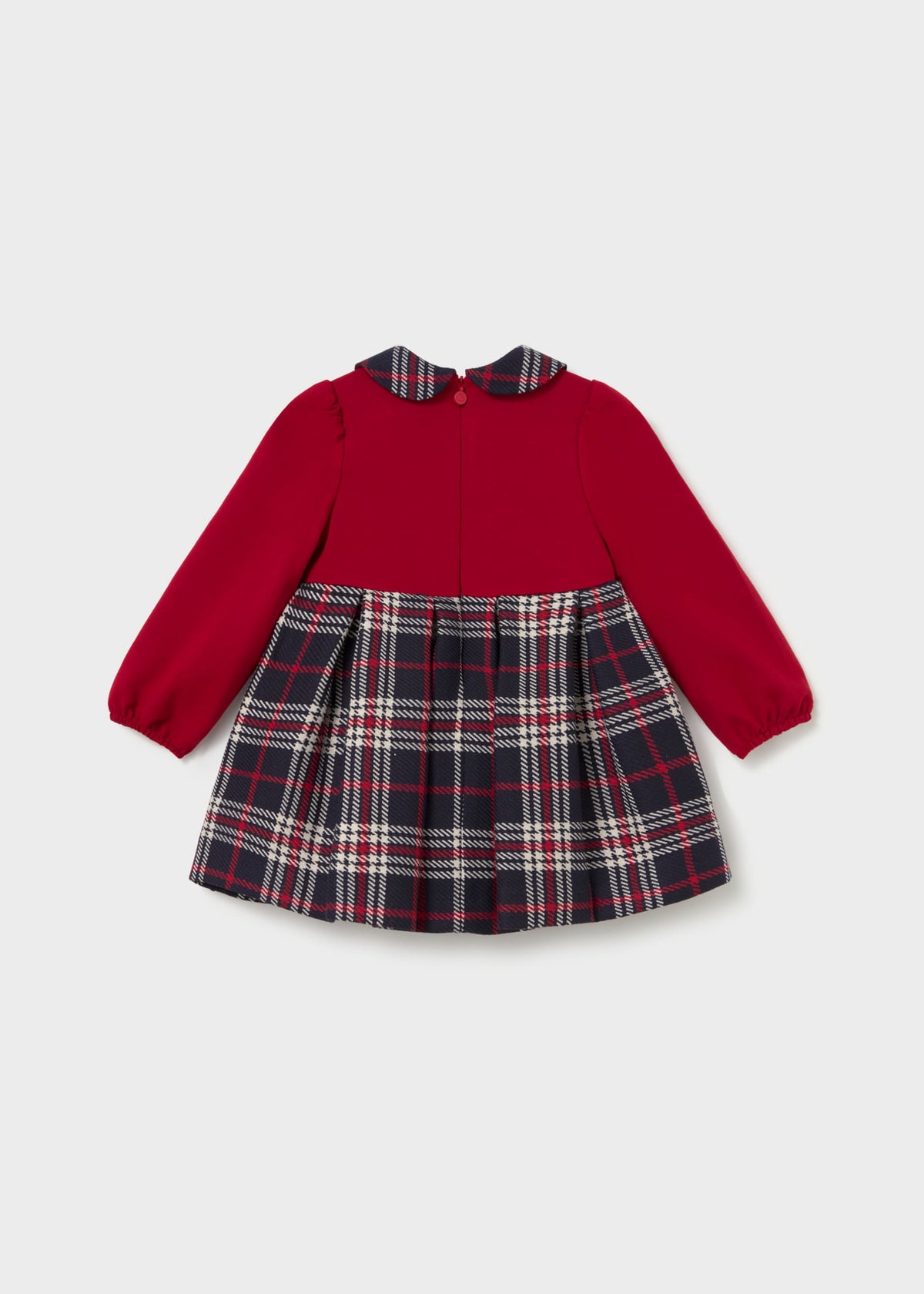 Vestito combinato quadri neonata