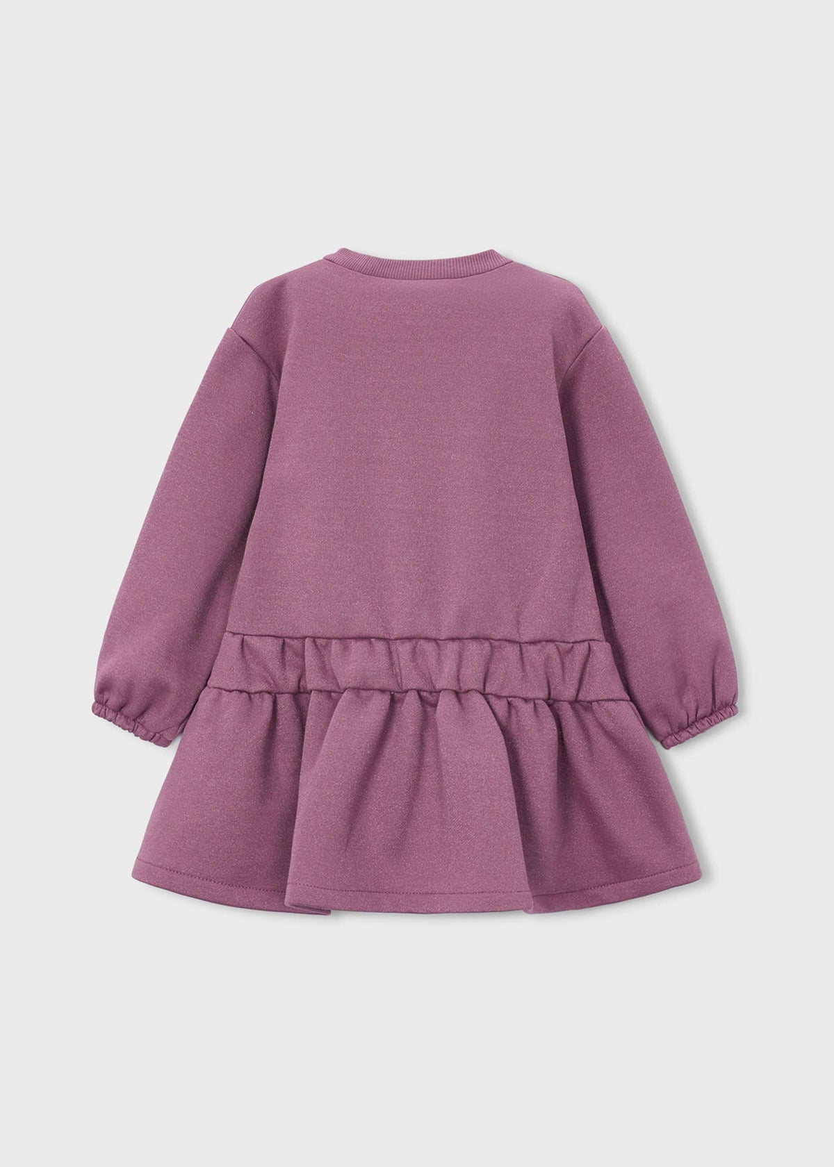 Vestito felpa cuori bambina