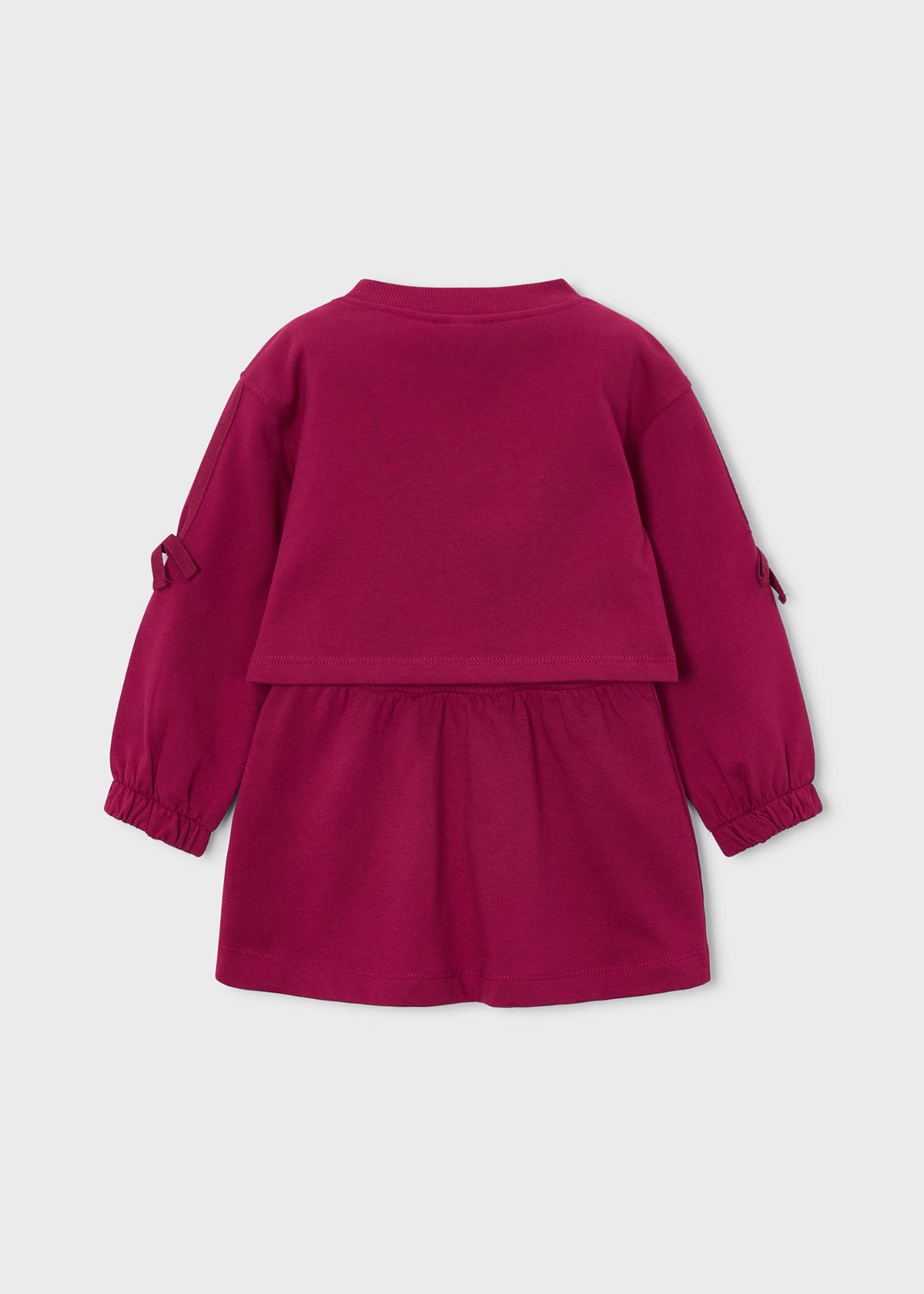 Vestito felpa ricamato bambina