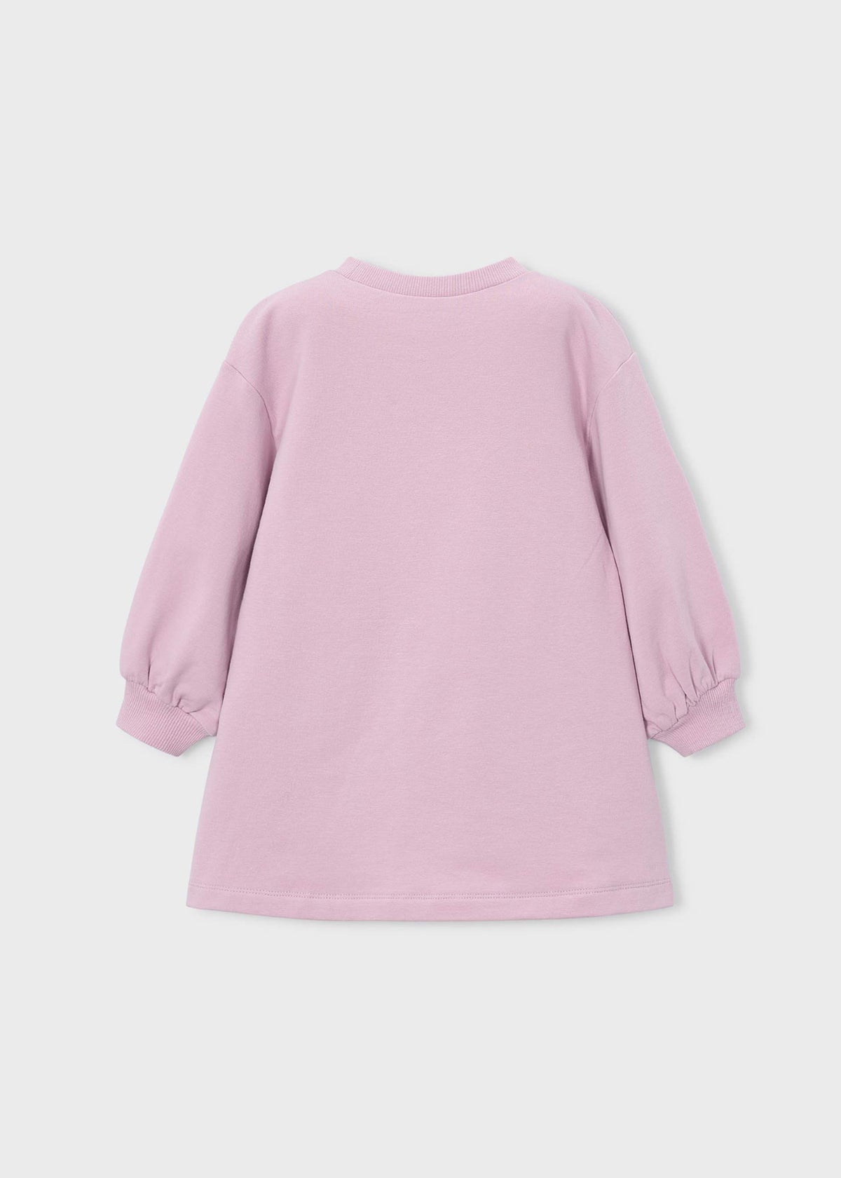 Vestito felpa serigrafia bambina
