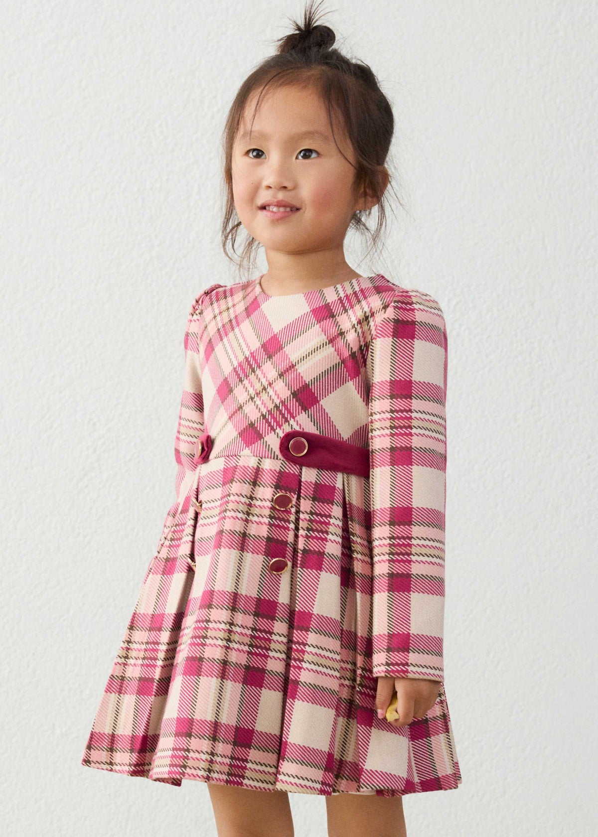 Vestito quadri bambina