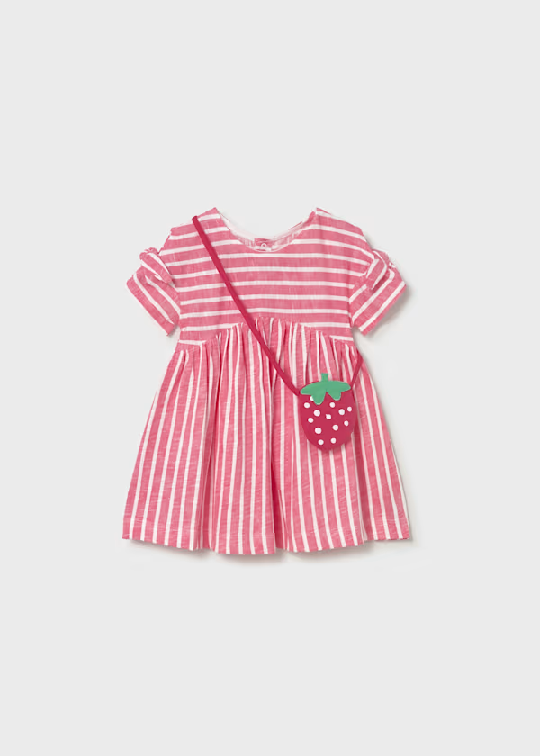 Vestito stampato con borsa neonata