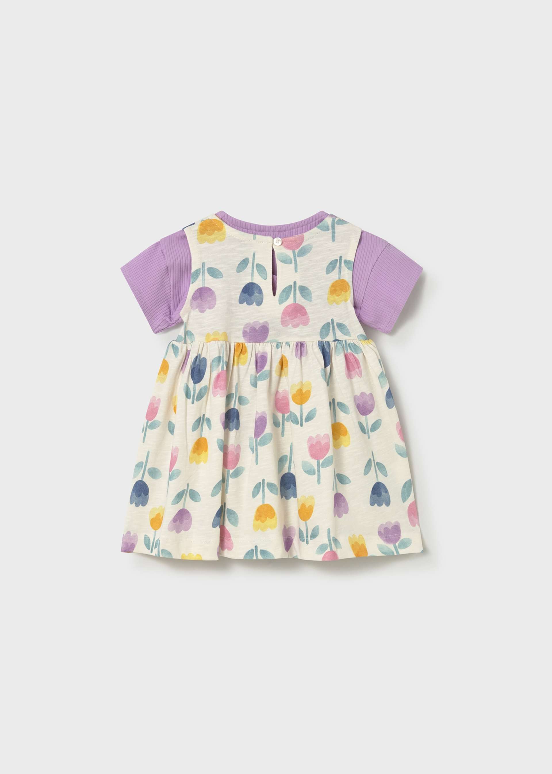 Vestito stampato con giacchetta neonata