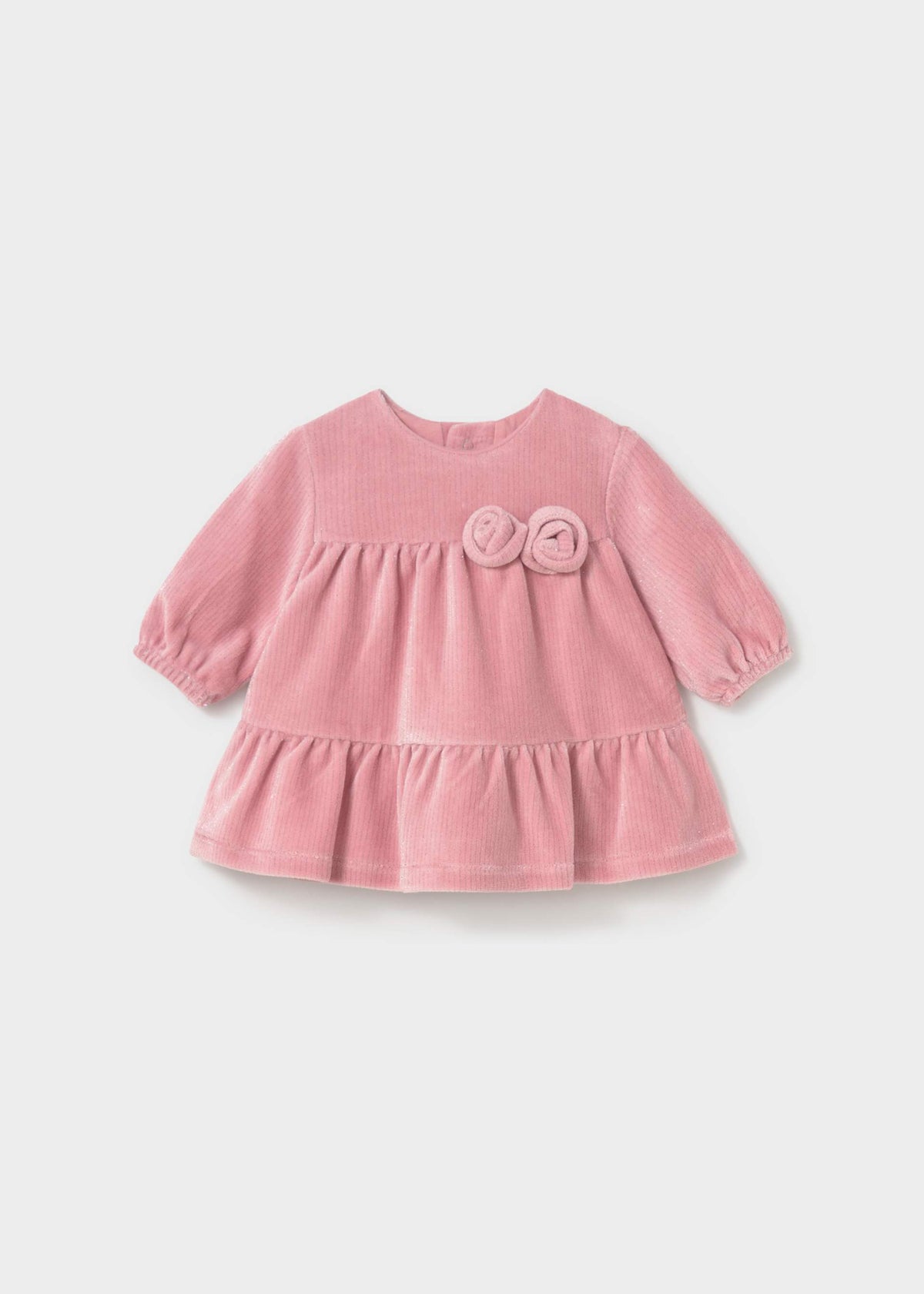 Vestito vellutato neonata