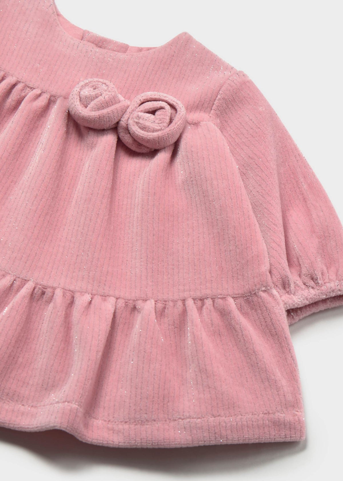 Vestito vellutato neonata