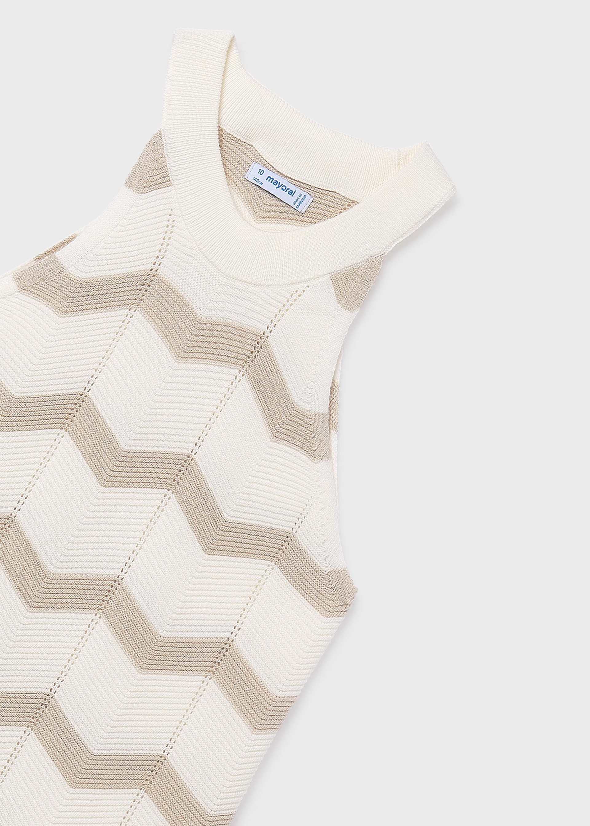 Vestito zig zag ragazza
